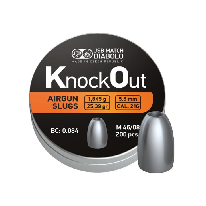 Knock Out Slugs  /  5,5 mm / 200 stuks / .216 / 25,39 Grain - 1,645 Gram-3349-a